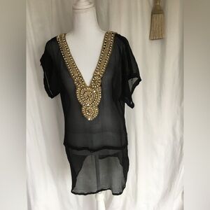 Zeugari Silk Chiffon Tunic